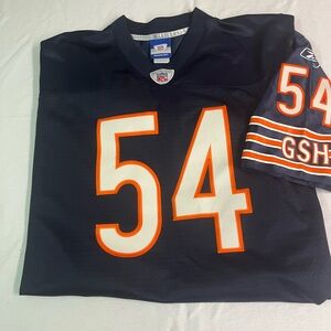 Chicago Bears Brian
Urlacher #54 Navy
Jersey- NFL Reebok 4XL